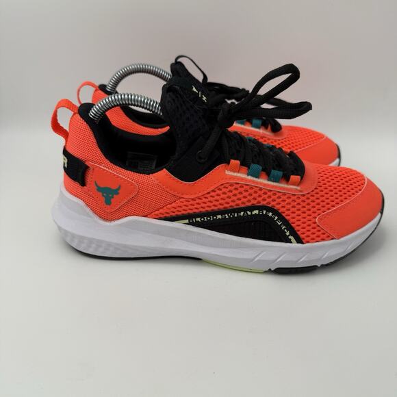 Under Armour UA Project Rock BSR 3 Training Shoes Orange Mens Size 6.5 Women’s 8 - Picture 2 of 9